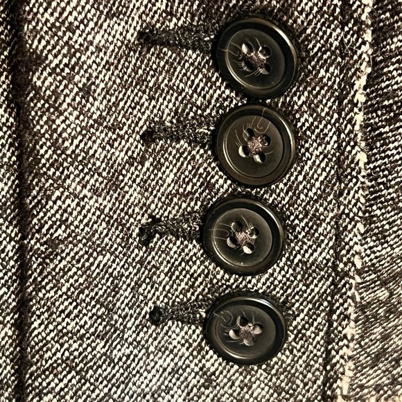 Women's J Crew Thandie Gray Marbled Double-Breasted Wool Blend Blazer Sz. 0 - Picture 10 of 13